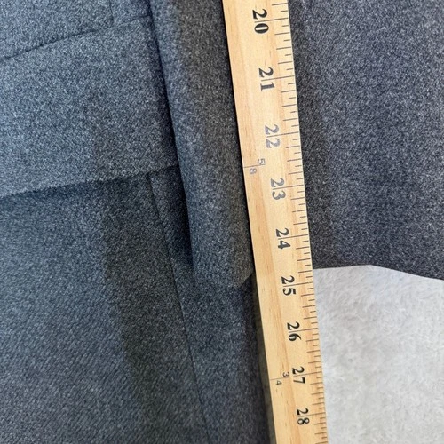 Vintage Bloomingdales E Thomas Mens 42L Charcoal Grey Wool Overcoat Heavy Casual image 8