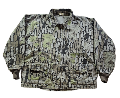 Pella Big Dutch Camo Trebark Camouflage Jacket Vintage 80s Coat