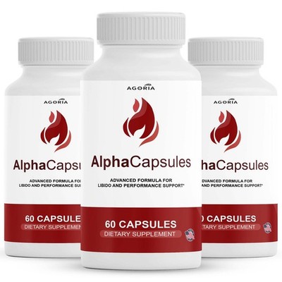(3 Pack) Alpha Capsules Advanced Supplement for Men with Natural Ingredients