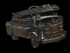 ND11106 VINTAGE 1978 CUT-OUT FIRE DEPARTMENT TRUCK BELT BUCKLE