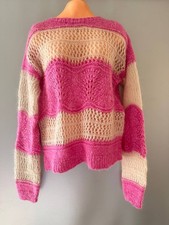 New Handmade Knit Mohair Alpaca Sweater Open ...