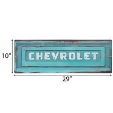 Rare Chevrolet Chevy 29 Patina Tailgate Garage Shop Mancave Wall Decor Ck C10