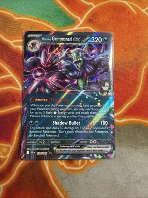 Marnie's Grimmsnarl EX 136/182 Pokemon Card NM Destined Rivals | eBay