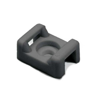 Cble Tie Anchor Mnt .86x.61in .18in Hole Dia .31in Max Tie Width Blck (100EA)