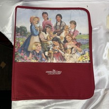The American Girl Collection 3 Ring Binder Zipper Maroon Hallmark Dividers VTG