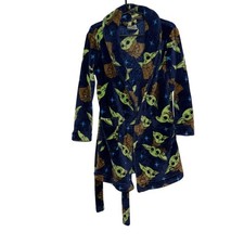 Star Wars Kids Bathrobe Grogu Baby Yoda Design Size 4/5 Blue/Brown