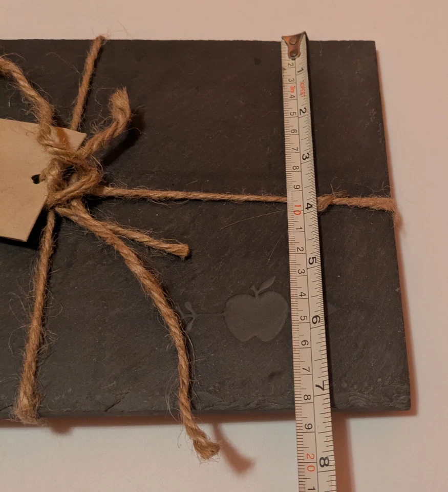 Tabla de queso pizarra marca Applegate Brooklyn Slate Co 7" largo 10" ancho Foto 4 de 4