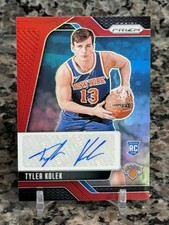 2024-25 Panini Prizm Tyler Kolek RC Rookie Auto Red 22/99