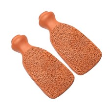 QUBA LINEN Pumice Stone for Feet - 2-Sided Terra Cotta Foot Scrubber, Profession