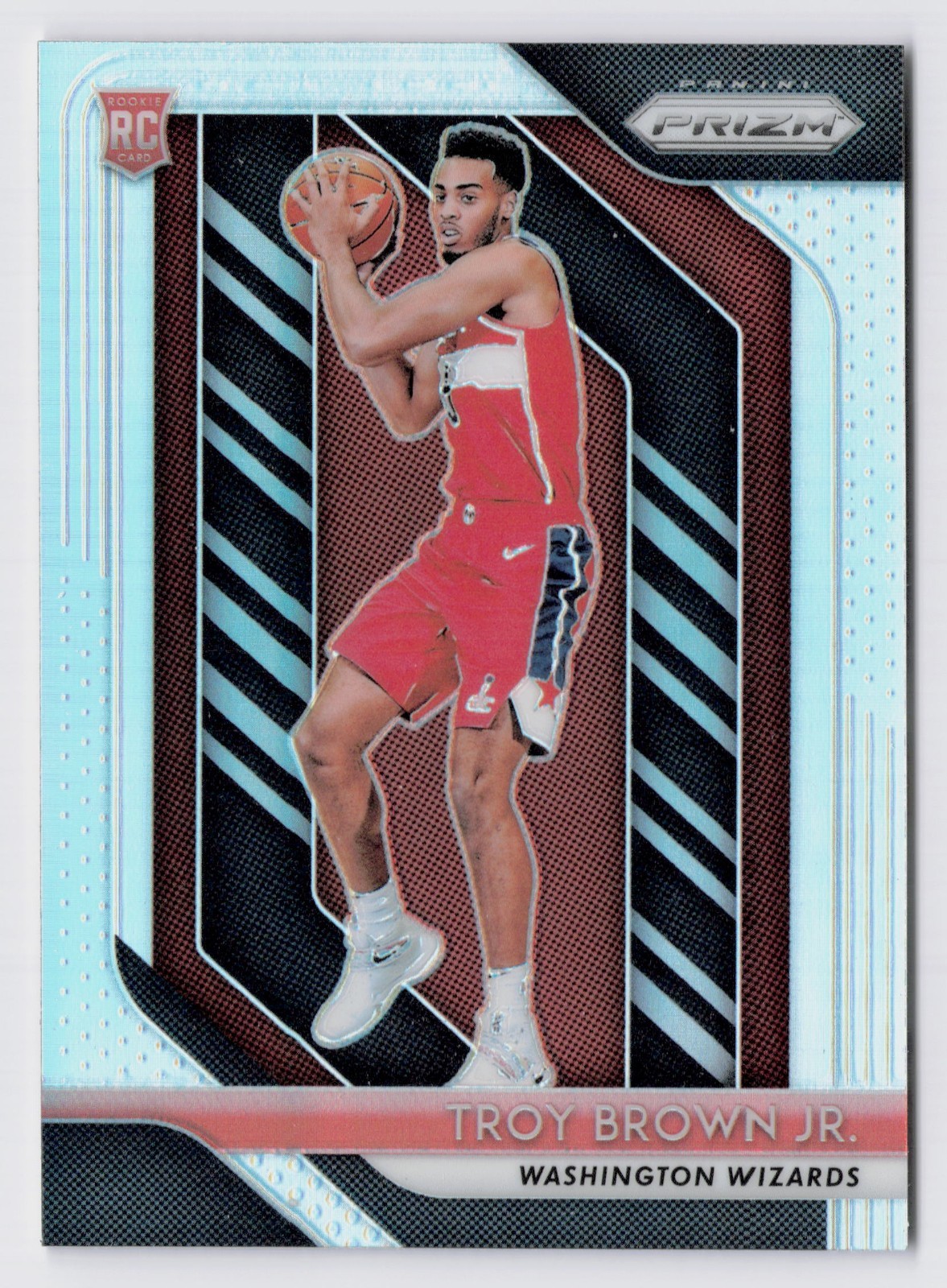 2018-19 Panini Prizm Troy Brown Jr. #213 Silver Prizm (RC) WASHINGTON WIZARDS