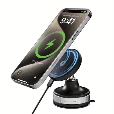 Car Wireless Charger, Fast Charging Wireless Magnet Car Phone Holder