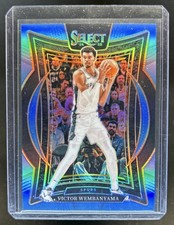 2024-25 Panini Select Victor Wembanyama Concourse Light Blue Prizm #/299 Spurs