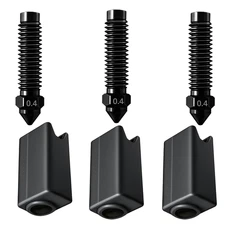 For ELEGOO Centauri Carbon Extruder Hotend Hardened Steel Nozzle, 3 0.4Mm Wear-R