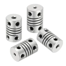 4Pcs 2mm to 3mm Aluminum Alloy Shaft Coupling, Flexible Coupler D12 x L18mm