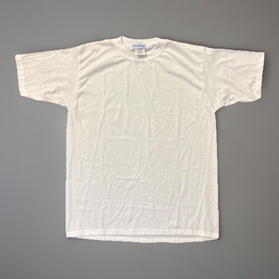 Coolmax White T-Shirt Men s Large Made In USA Cooling Crew New Without Tags Nos