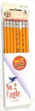 NIP Vintage Sanford EAGLE HB No.2 Wood Pencils 8 Pack USA Made Sealed