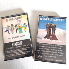 Starship Knee Deep In The Hoopla /Wing's Greatest Vintage 1980's Cassettes