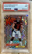 2018 Panini Absolute Baker Mayfield Rookie KABOOM! #BM PSA 9 Mint RC Browns SSP