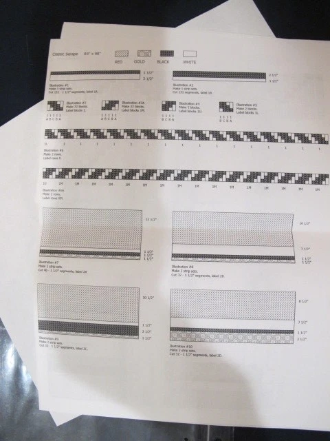 "CLASSIC SERAPE" AMERICAN NATIVE QUILT PATTERN - Image 3 of 3