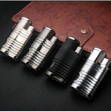 4 Flame Windproof Cigarette Lighte Jet Lighter Smoking Belt Cigar Cutter Gadget