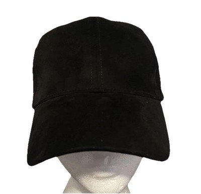Steve Madden Faux-Suede Baseball Cap Hat In Black 
