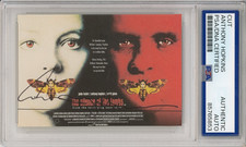 SIGNED Anthony Hopkins Silence of The Lambs Movie Poster Cut PSA DNA COA Auto