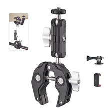 Super Clamp Camera Clamp Mount Monitor 360 Ballhead Magic Arm Double Ball Head