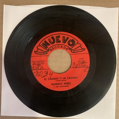 Gilberto Perez, 45 rpm, VG, El Casado y la Casada, NU-135