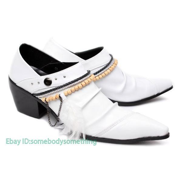 SAOLA Scarpe uomo inglesi a punta eleganti slip on perline catene formali casual pelle