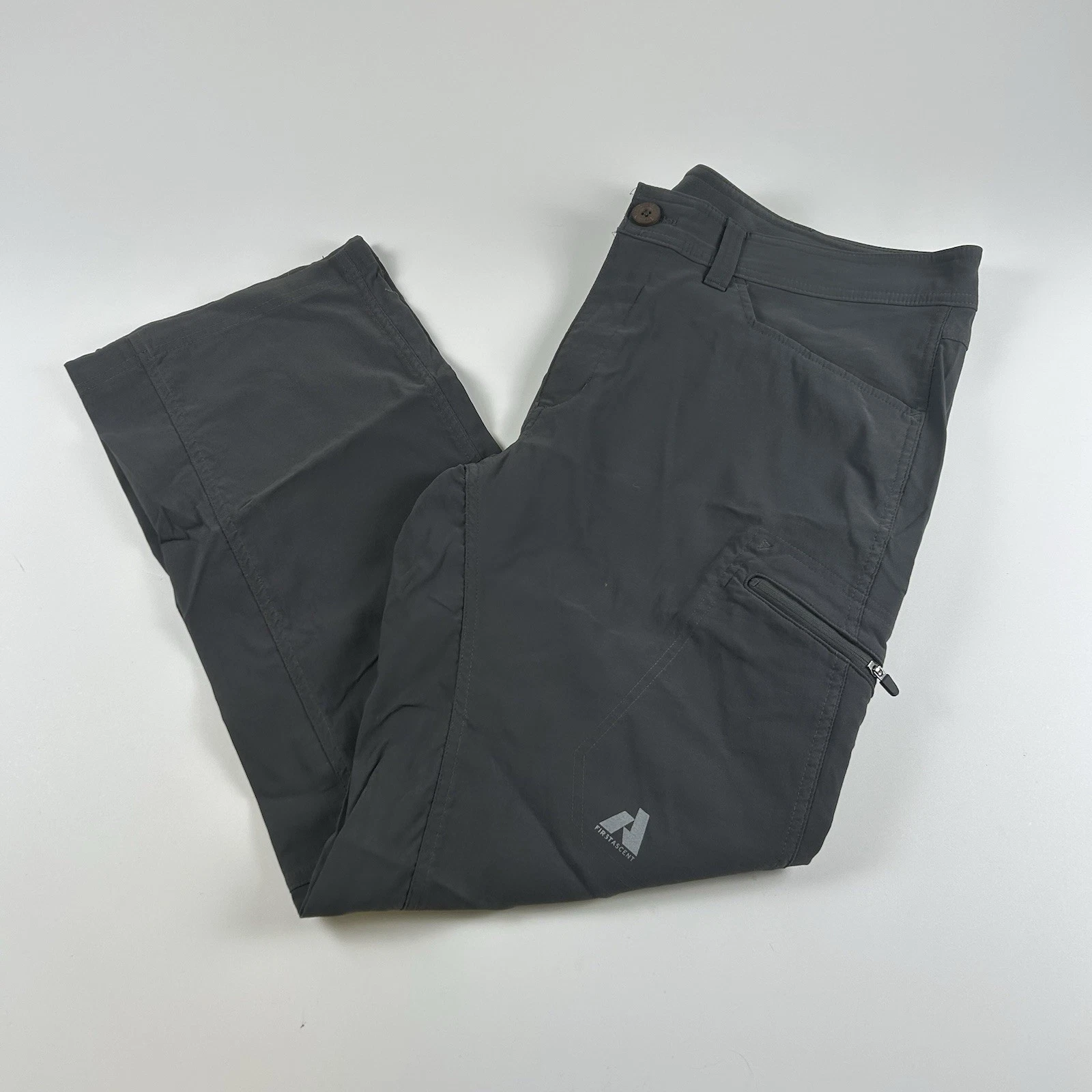 Eddie Bauer Men’s SZ 38x30 Gray First Ascent Nylon Hiking Outdoor Pants Cargo