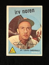 1959 Topps Irv Noren #59 St. Louis Cardinals Vg-Ex