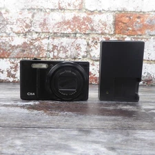 RICOH CX4 10MP Zoom 10.7x Compact Digital Camera - Black & Charger