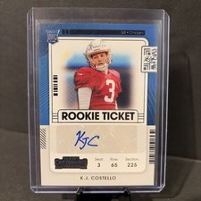 2021 Panini Contenders - Rookie Ticket K.J. Costello #190 (AU, RC)