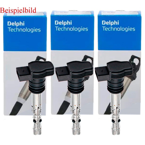 3X Delphi ZüNdspulen FüR Peugeot 208 Ca_ Cc_ 1.2 Puretech 82 2008 I Cu_ UD-image