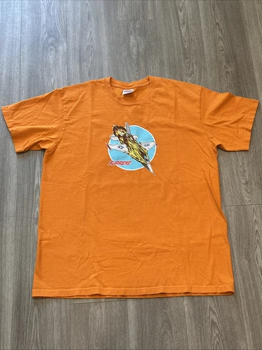 Supreme Fighter Jet Tee Adulte Medium FW20 Orange Graphique T shirt Streetwear