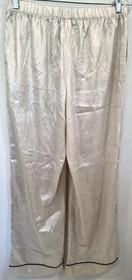 Pajama Set, Victoria's Secret Glazed Satin-Look Ivory, Size M, New, Pant Pockets