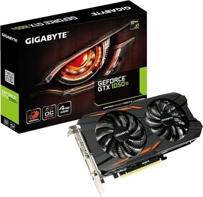 GIGABYTE GeForce GTX 1050 TI Windforce OC 4GB GDDR5 Graphics Card
