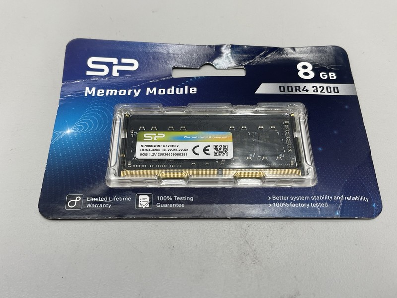 Silicon Power DDR4 3200MT/s (PC4-25600) 8GB Single Pack 1.2V Laptop SODIMM