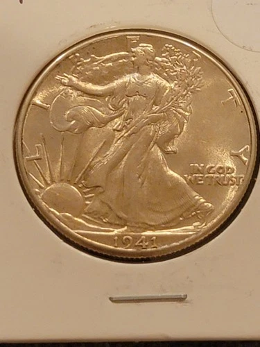 1941 50C Walking Liberty Half Dollar VG Lustrous!