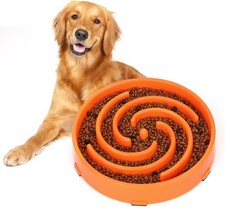 Slow Feeder Large Dog Bowl - Non Slip Maze Puzzle Bowl for Medium Dogs, Prevents