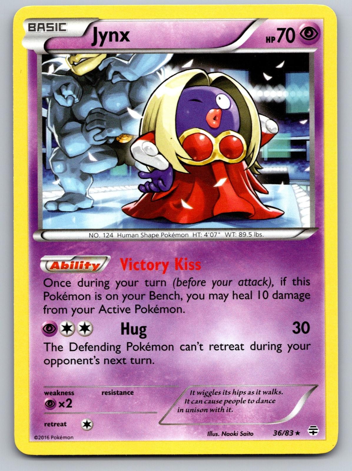 Jynx 36/83 Rare Generations Pokemon Near Mint