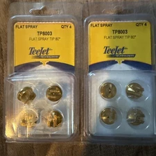 8 - TeeJet Brass Even Flat Spray Tip 80° (TP8003) 