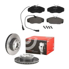 Lot disques de frein avec Plaquettes de frein à l'avant