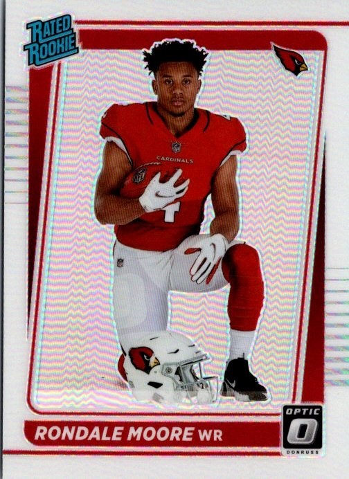 2021 Donruss Optic Holo Variation #217 Rondale Moore RC Arizona Cardinals Purdue