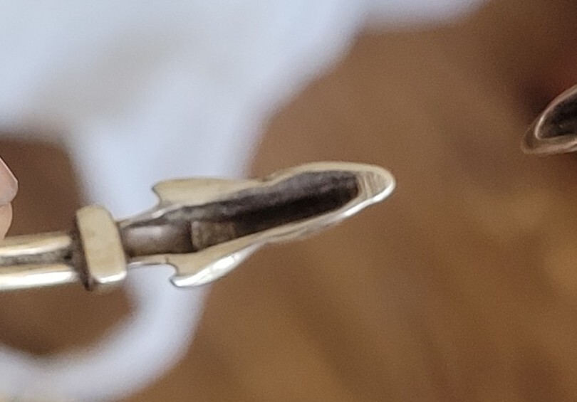 Pretty 925 Silver Dolphin Bangle - image 5