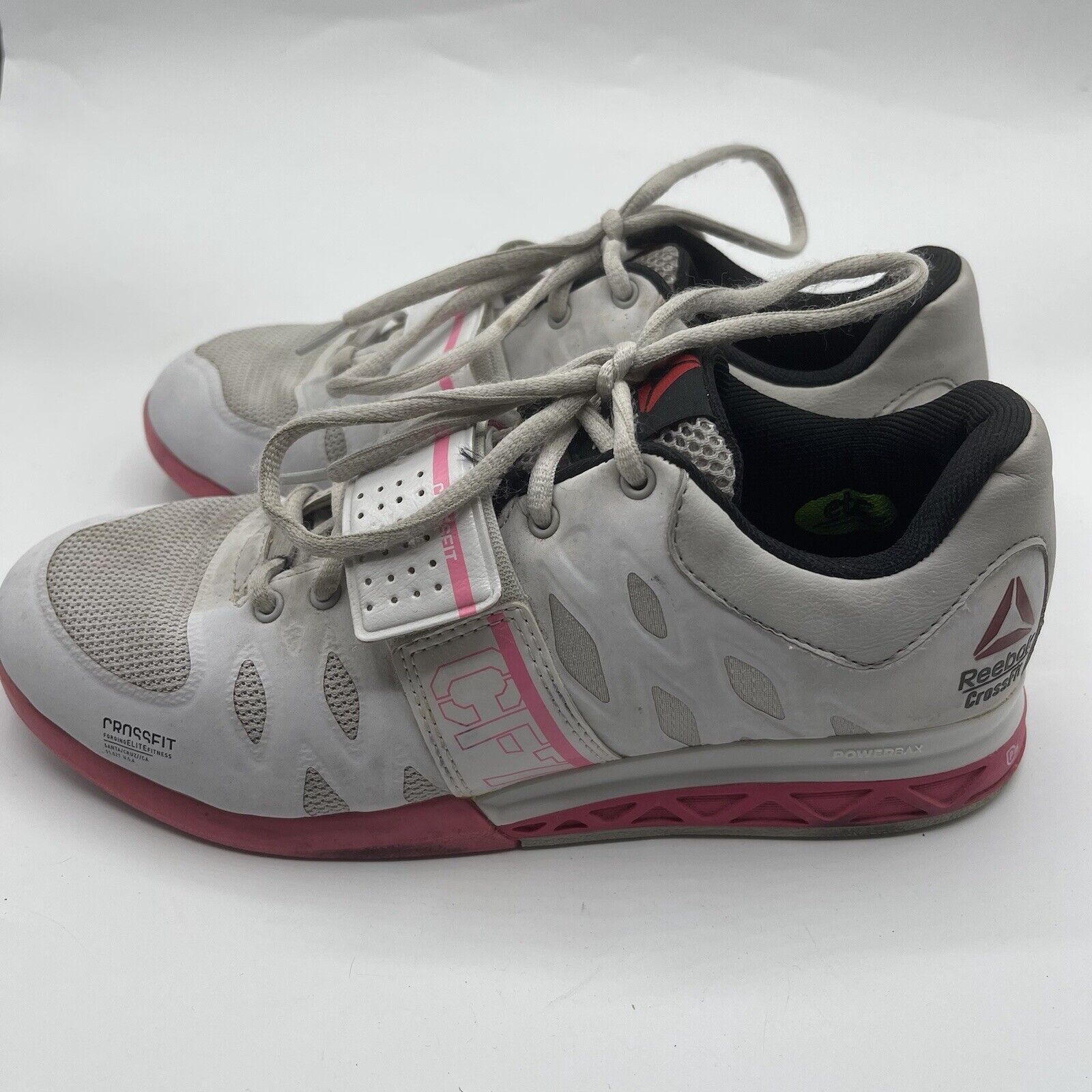 Reebok Crossfit Lifter 2.0 Weightlifting Shoes Size 8 White Pink | eBay