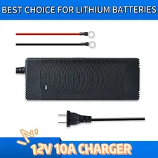 10-Amp 10A Smart Charger for Lithium Iron Phosphate (LiFePO4) Battery 12V 14.6V