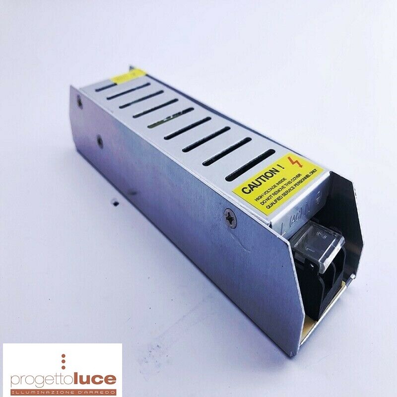 Alimentatore 12v 5A SLIM 60w metallico stabilizzato , trasformatore