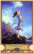 Maxfield Parrish Ecstasy Edison Mazda Art Deco Print 11" x 17" on Poster Stock!
