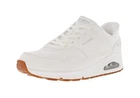 SKECHERS WOMEN'S SLIP-INS: UNO - BANKSIA 177117W/WHT WIDE WIDTH SNEAKERS